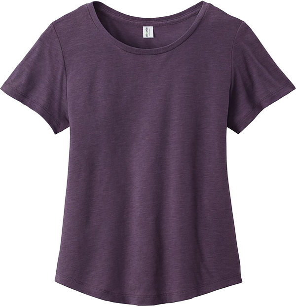 An image of a Custom ALLMADE Womens Relaxed Tri Blend Scoop Neck Tee in Huckleberry!