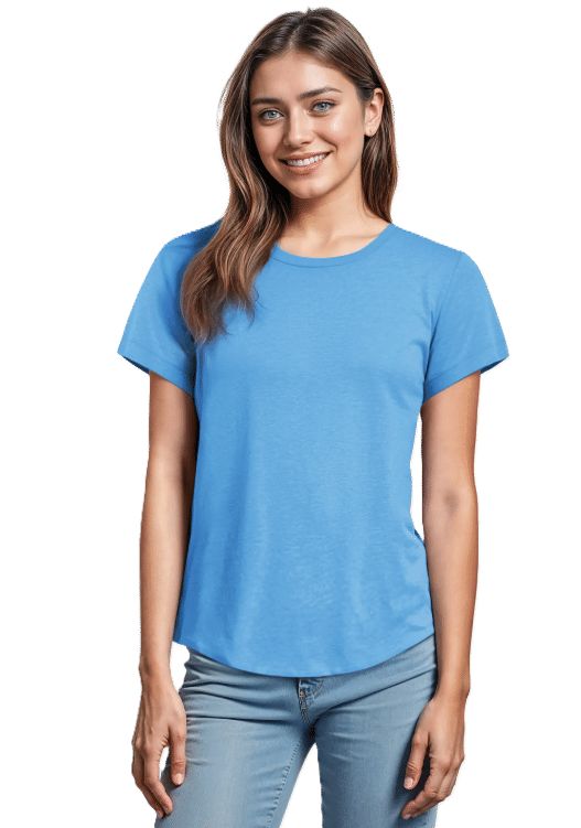 ALLMADE Womens Relaxed Tri Blend Scoop Neck Tee