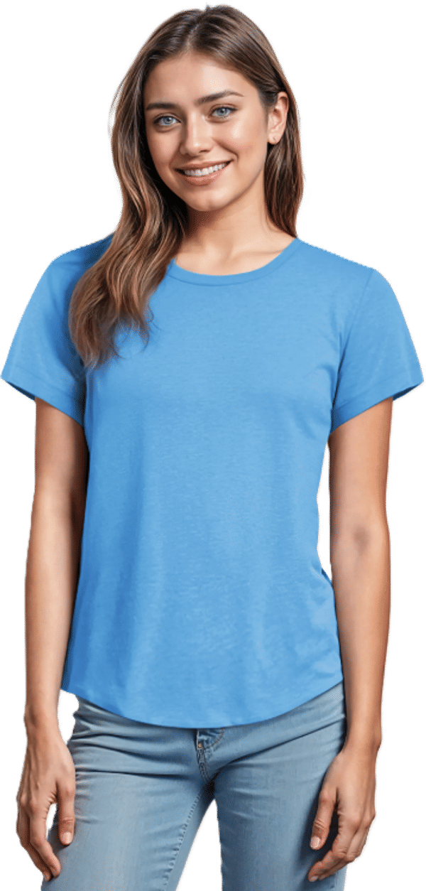 An image of a Custom ALLMADE Womens Relaxed Tri Blend Scoop Neck Tee!