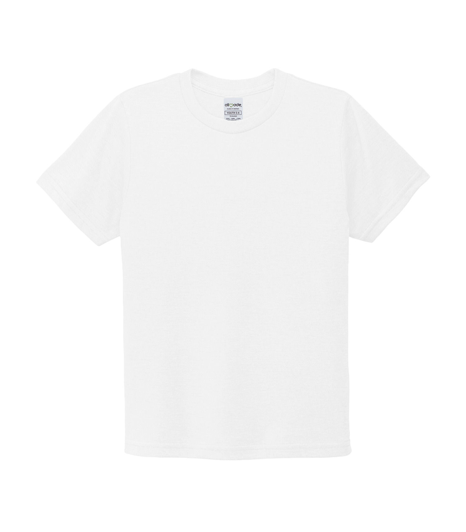 ALLMADE Youth Organic Cotton Tee in Bright White