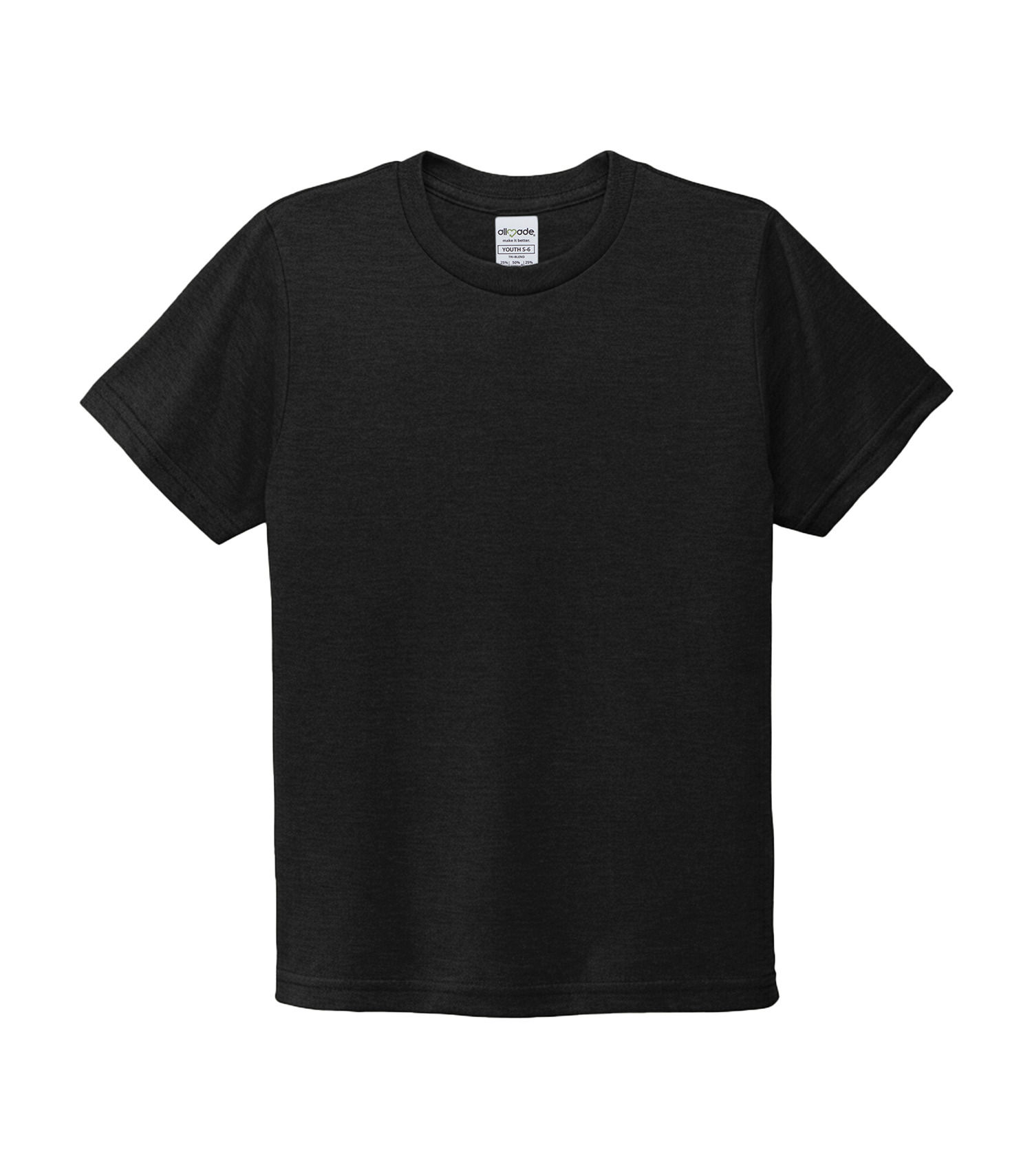 ALLMADE Youth Organic Cotton Tee in Deep Black