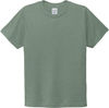 An image of a Custom ALLMADE Youth Organic Cotton Tee in Matcha Green!