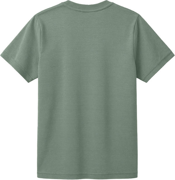An image of a Custom ALLMADE Youth Organic Cotton Tee in Matcha Green!