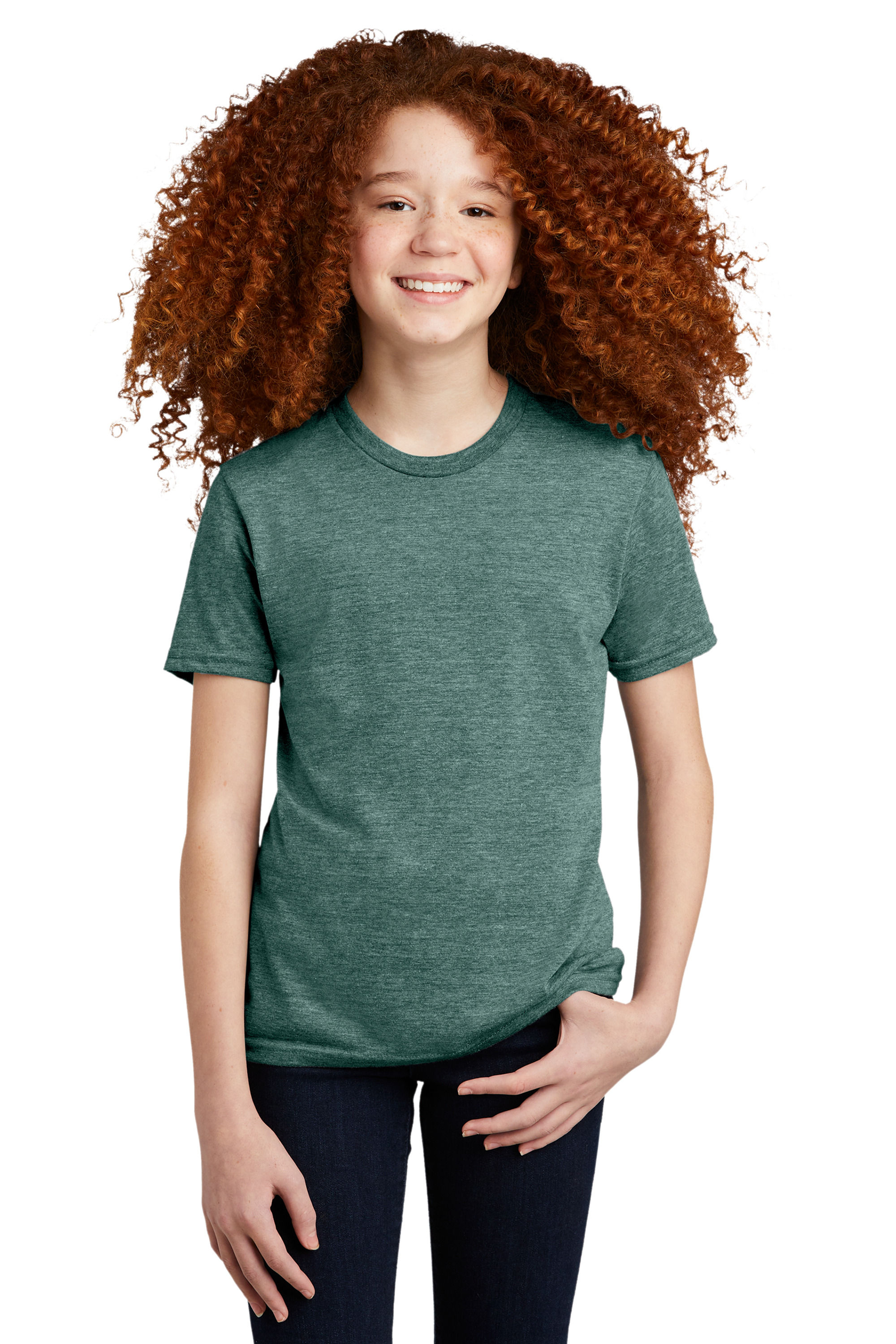 ALLMADE Youth Tri Blend Tee in Deep Sea Green