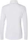 Am image of a Custom AllPro Womens Pro Lock Performance Quarter Zip Pullover in White!