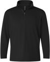 Am image of a Custom AllPro Youth Pro Lock Performance Quarter Zip Pullover in Black!