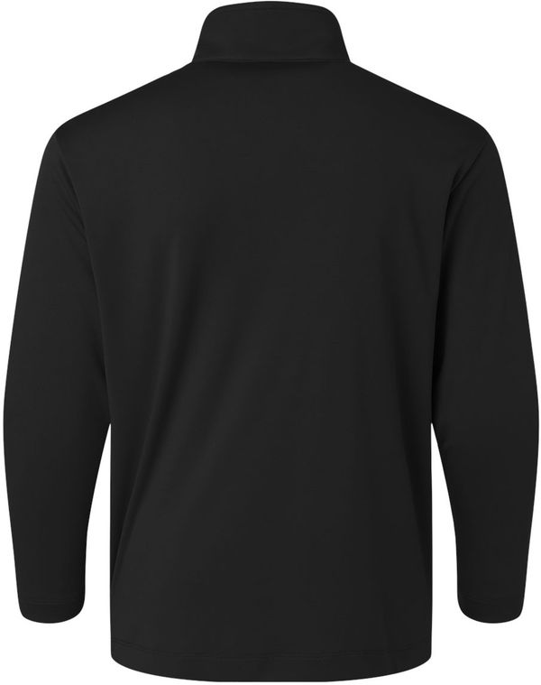 Am image of a Custom AllPro Youth Pro Lock Performance Quarter Zip Pullover in Black!