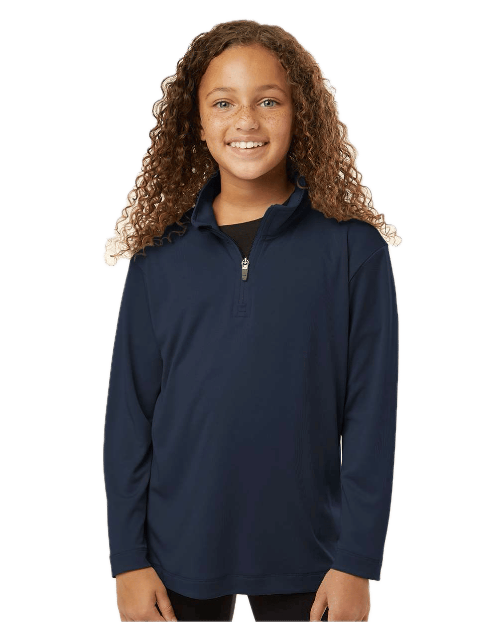 AllPro Youth Pro Lock Performance Quarter Zip Pullover