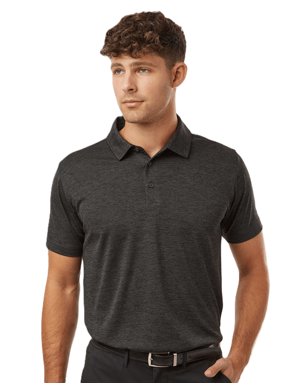 All Pro Mens Pro Lock Performance Melange Polo