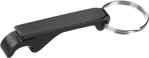 An image of a Custom Aluminum BottleCan Opener in Black!