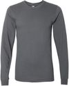 Am image of a Custom American Apparel Fine Jersey Long Sleeve Tee in Asphalt!
