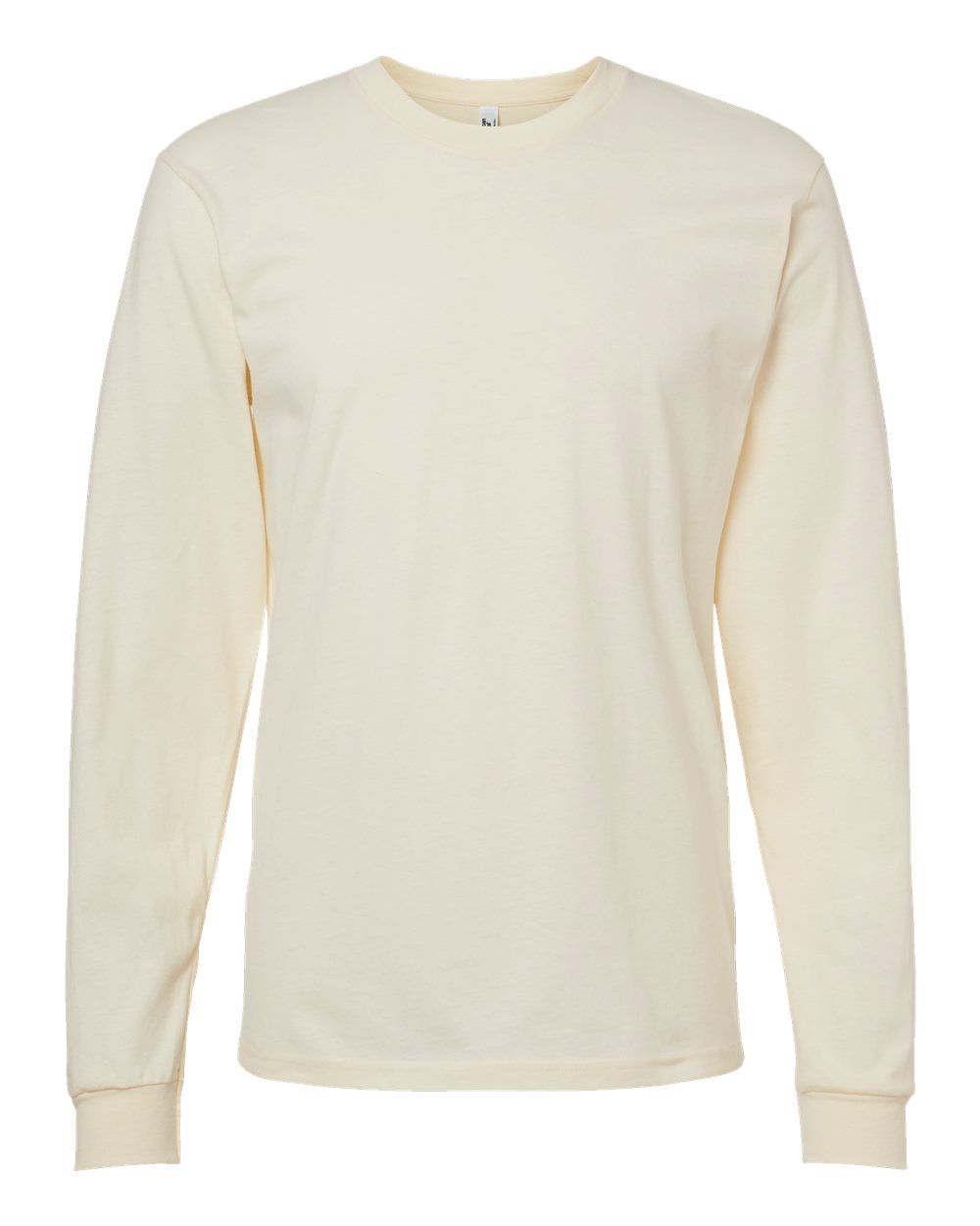 American Apparel Fine Jersey Long Sleeve Tee in Cream