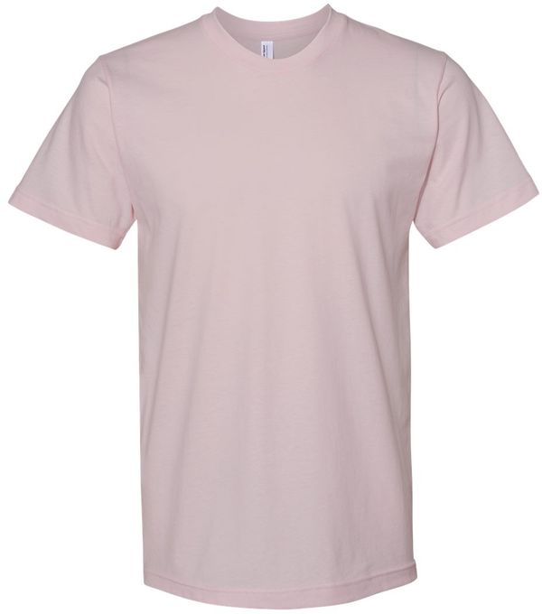 An image of a Custom American Apparel Fine Jersey Short Sleeve Tee in Blush!