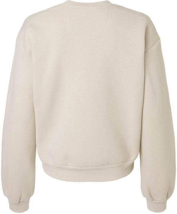 An image of a Custom American Apparel ReFlex Womens Fleece Crewneck Sweatshirt in Bone!
