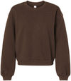 An image of a Custom American Apparel ReFlex Womens Fleece Crewneck Sweatshirt in Brown!