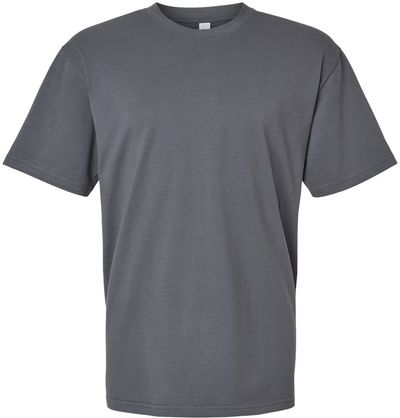 Am image of a Custom American Apparel Sueded Cloud Jersey Tee in Sueded Asphalt!