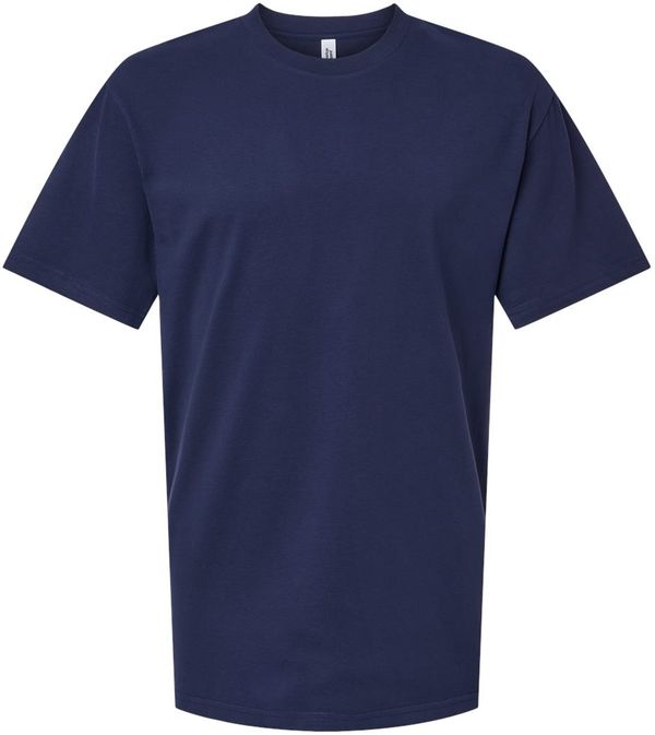 Am image of a Custom American Apparel Sueded Cloud Jersey Tee in Sueded Navy!