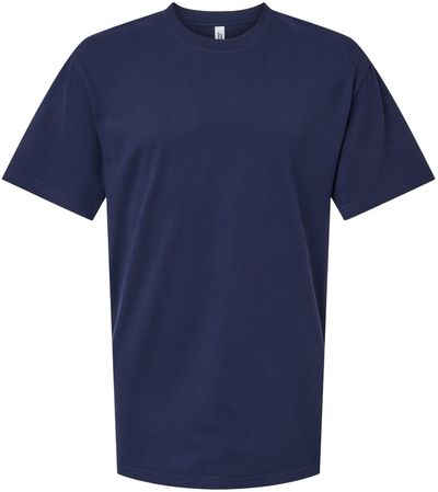 Am image of a Custom American Apparel Sueded Cloud Jersey Tee in Sueded Navy!