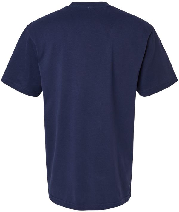 Am image of a Custom American Apparel Sueded Cloud Jersey Tee in Sueded Navy!