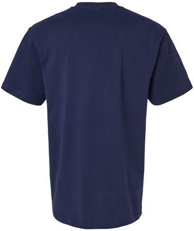 Am image of a Custom American Apparel Sueded Cloud Jersey Tee in Sueded Navy!