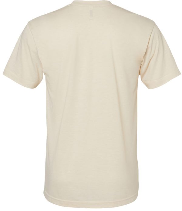 Am image of a Custom American Apparel Triblend Track Tee in Tri-Cream!