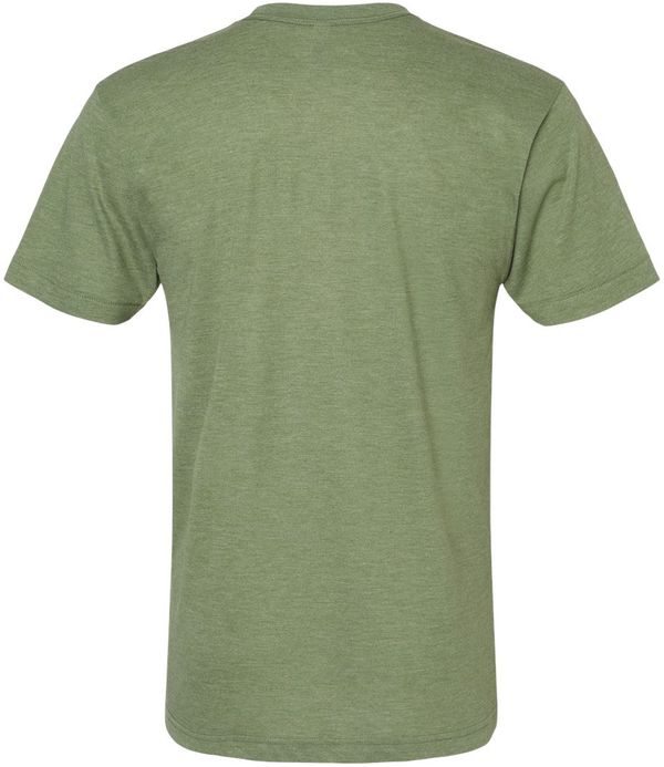 Am image of a Custom American Apparel Triblend Track Tee in Tri-Olive!