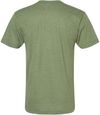 Am image of a Custom American Apparel Triblend Track Tee in Tri-Olive!