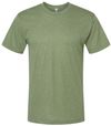 Am image of a Custom American Apparel Triblend Track Tee in Tri-Olive!