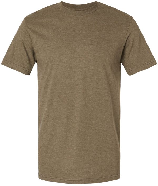 Am image of a Custom American Apparel Unisex CVC Tee in Heather Army!
