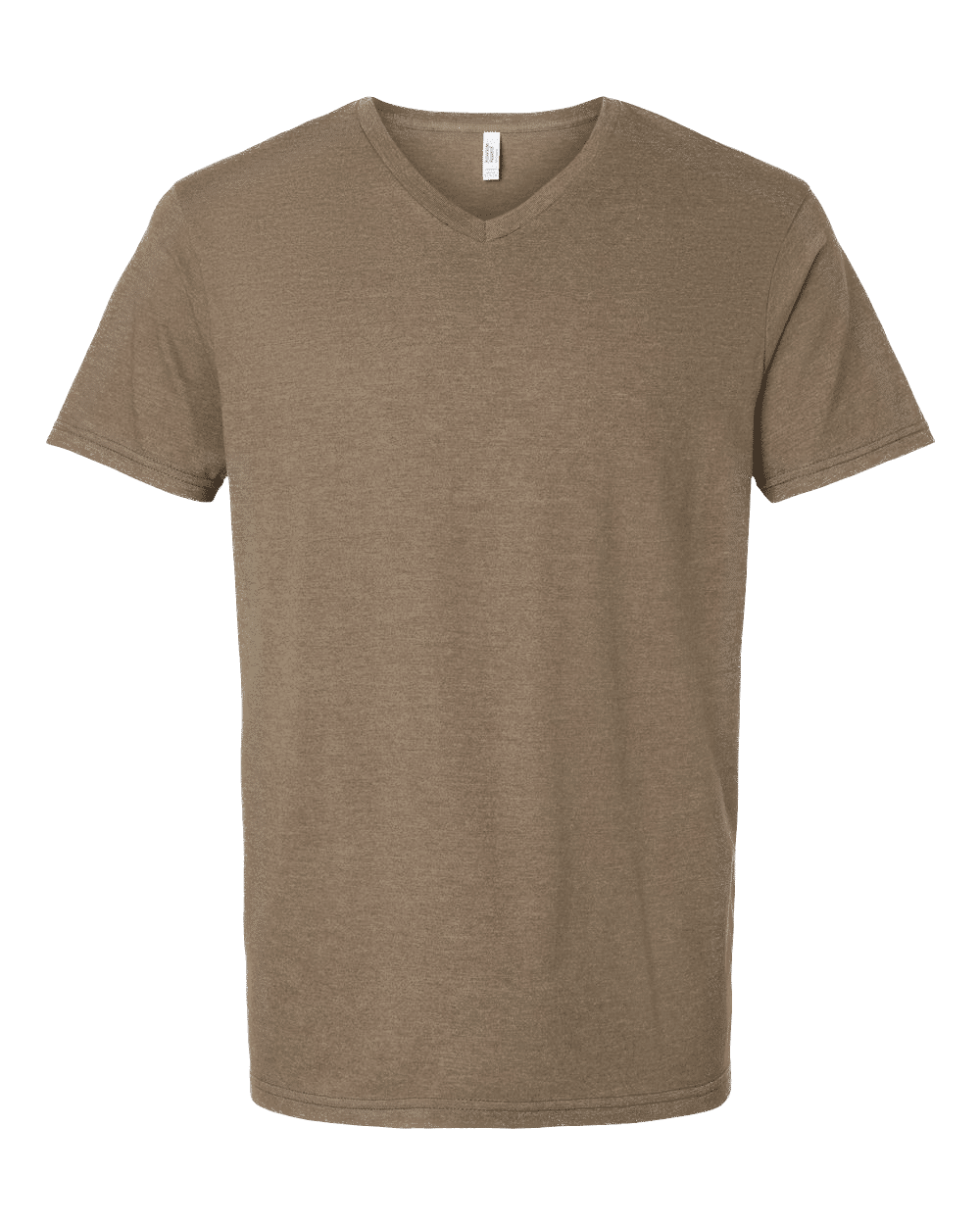 American Apparel Unisex CVC V Neck Tee in Heather Army