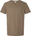 Am image of a Custom American Apparel Unisex CVC V Neck Tee in Heather Army!