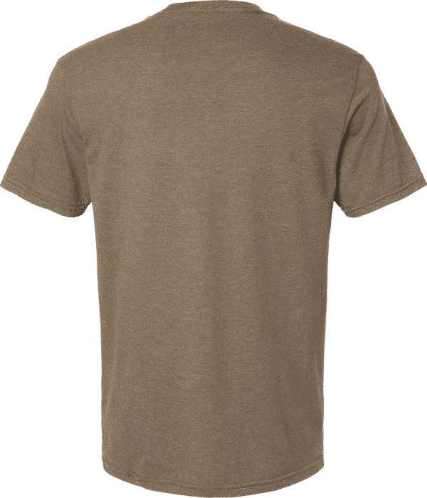 Am image of a Custom American Apparel Unisex CVC V Neck Tee in Heather Army!