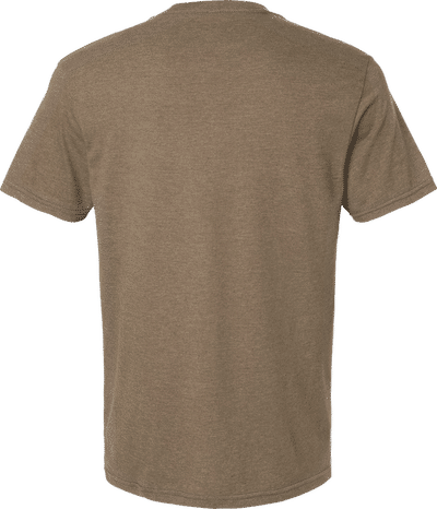 Am image of a Custom American Apparel Unisex CVC V Neck Tee in Heather Army!