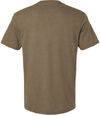 An image of a Custom American Apparel Unisex CVC V Neck Tee in Heather Army!