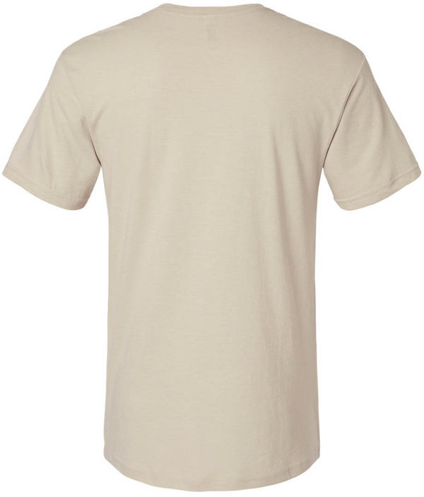An image of a Custom American Apparel Unisex CVC V Neck Tee in Heather Bone!