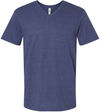 An image of a Custom American Apparel Unisex CVC V Neck Tee in Heather Indigo!