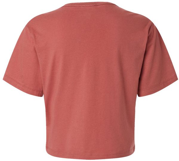 Am image of a Custom American Apparel Womens Fine Jersey Boxy Tee in Canyon!
