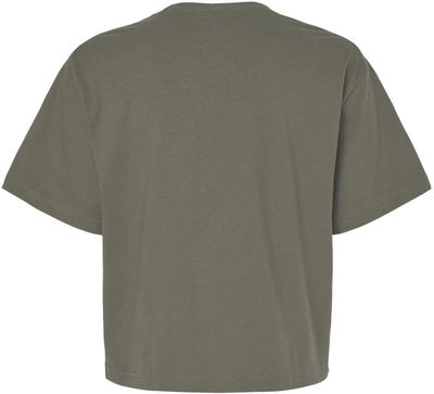 Am image of a Custom American Apparel Womens Fine Jersey Boxy Tee in Lieutenant!