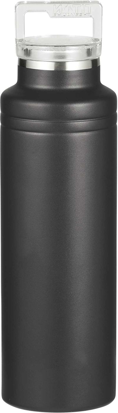 Am image of a Custom Arctic Zone Titan Thermal HP Copper Bottle 20oz in Black!