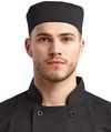 Am image of a Custom Artisan Collection by Reprime Unisex Chef's Beanie in Black!