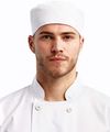 Am image of a Custom Artisan Collection by Reprime Unisex Chef's Beanie in White!