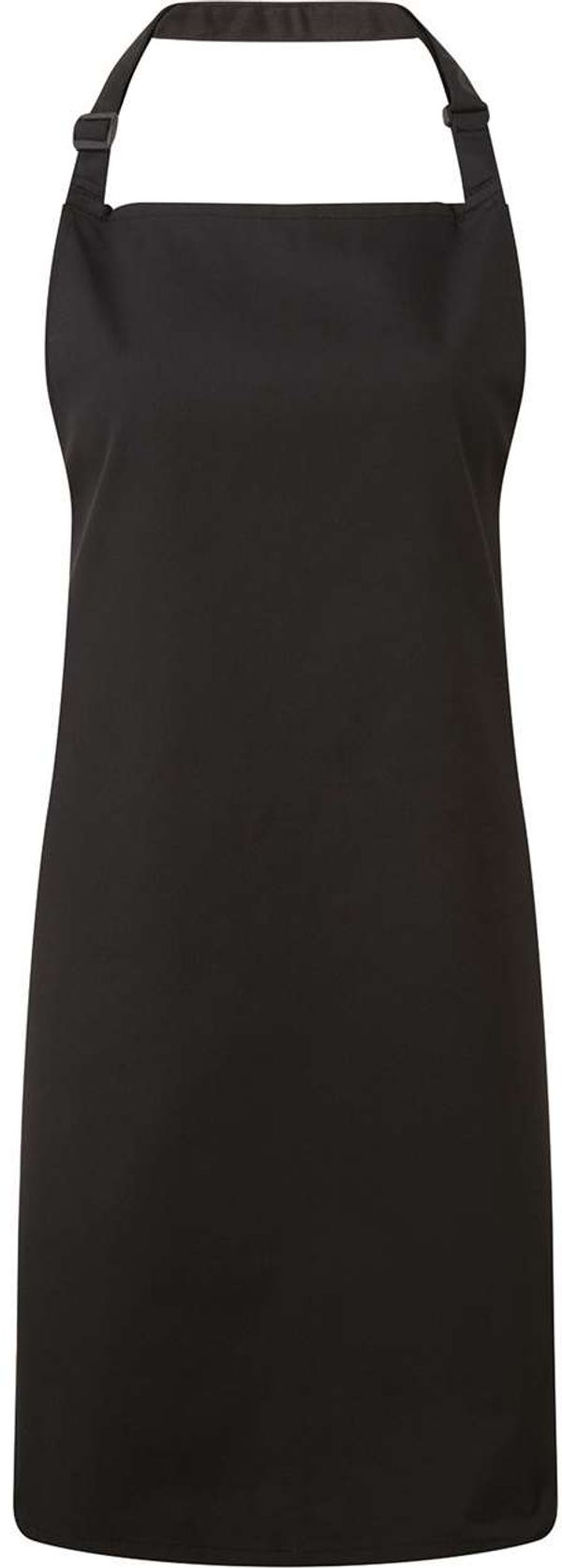 An image of a Custom Artisan Collection by Reprime Unisex Colours Sustainable Bib Apron in Black!