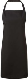 An image of a Custom Artisan Collection by Reprime Unisex Colours Sustainable Bib Apron in Black!