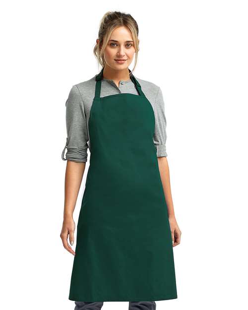 Artisan Collection by Reprime Unisex Colours Sustainable Bib Apron in Bottle