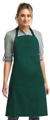 Am image of a Custom Artisan Collection by Reprime Unisex Colours Sustainable Bib Apron in Bottle!