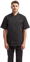 An image of a Custom Artisan Collection by Reprime Unisex Short Sleeve Sustainable Chef's Jacket!