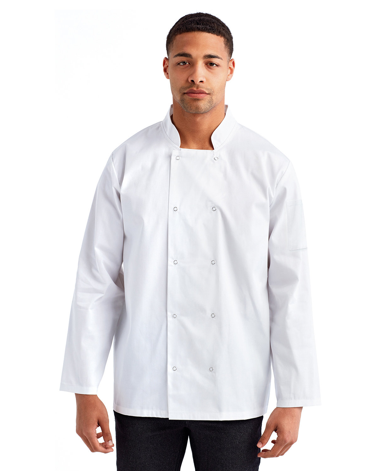 Artisan Collection by Reprime Unisex Studded Front Long Sleeve Chef's Jacket