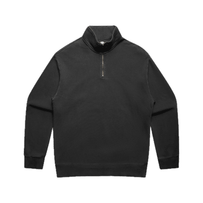 Custom AS Colours Relax Faded Half Zip - Coastal Reign