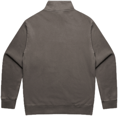 Am image of a Custom AS Colours Relax Faded Half Zip in Faded Grey!
