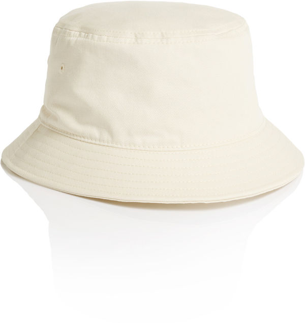 An image of a Custom AS Colour Bucket Hat in Ecru!